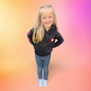 Kids Hoodie (Roze & Zwart)