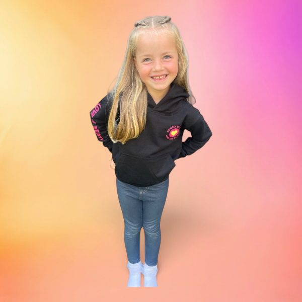 Kids Hoodie (Roze & Zwart)