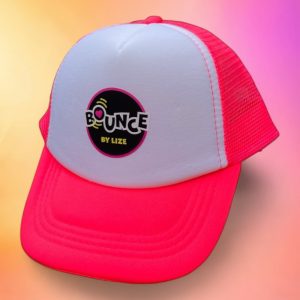 Kids trucker pet (roze en zwart)