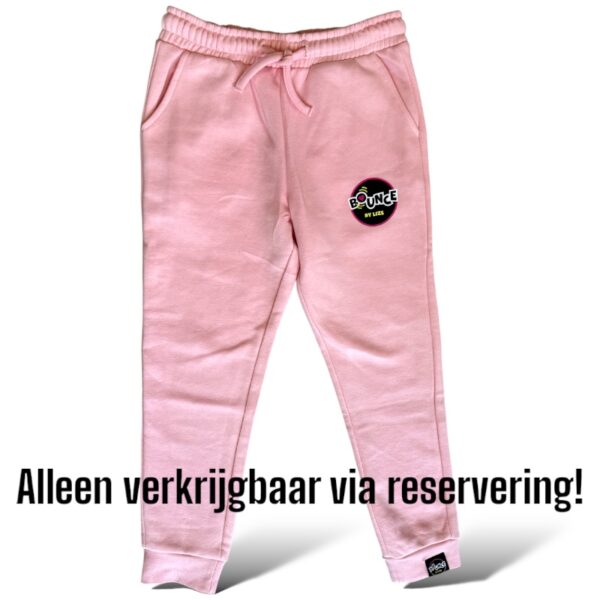 Volwassen Fitted Joggers (Soft Pink & Zwart)