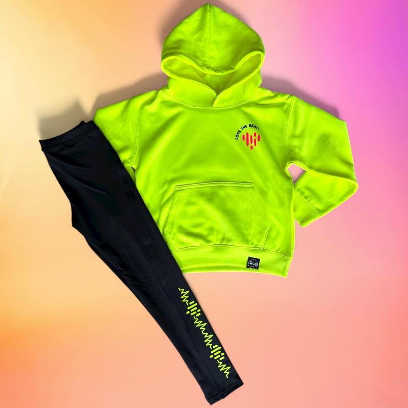 Volwassen hoodie neon glow - Afbeelding 4