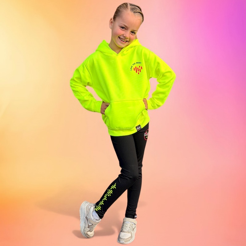 Kids hoodie neon glow