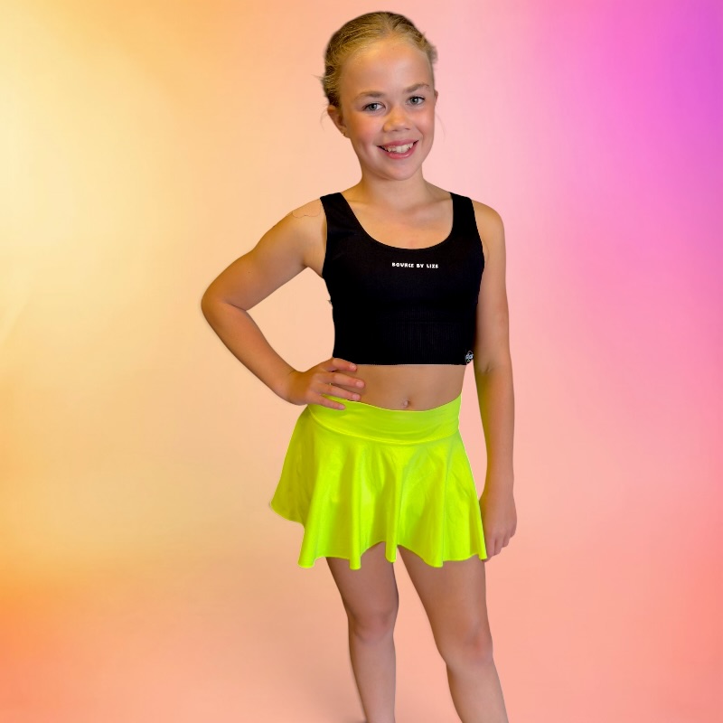 Bounce tropical croptop adults zwart (one size) - Afbeelding 5